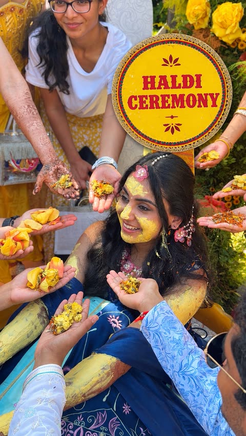 Haldi ceremony reel